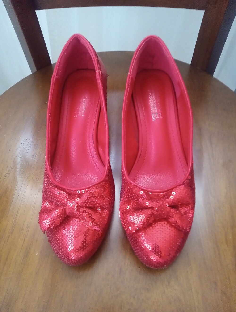 Wizard Of Oz Red Slippers Size 6